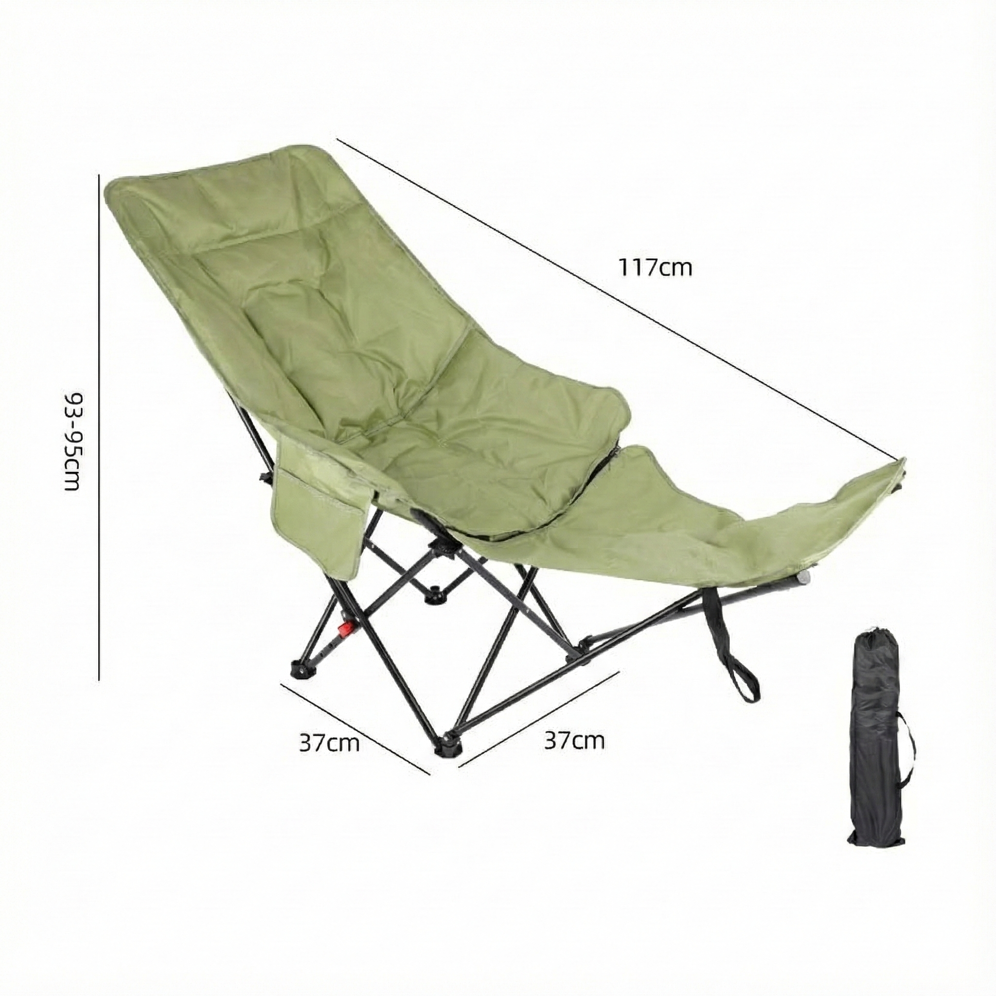 265 lb Reclining Moon Chair — 4-Level Adjustable, Extra-Wide Seat, Multi-Scene Outdoor Use | Traverseon