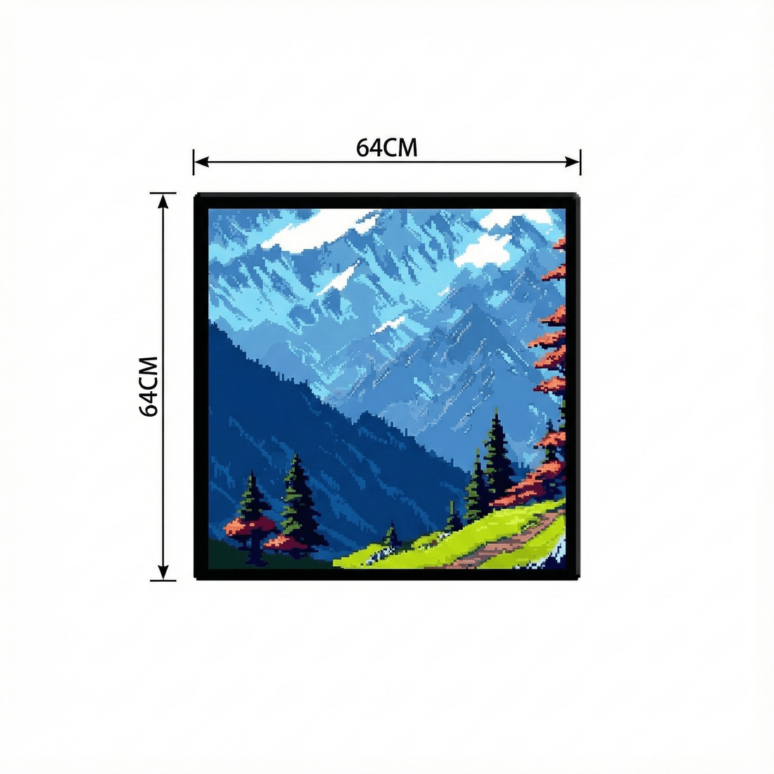 LED Pixel Art Display – 6.3–25.2 in App-Controlled Frame & Speaker | Traverseon