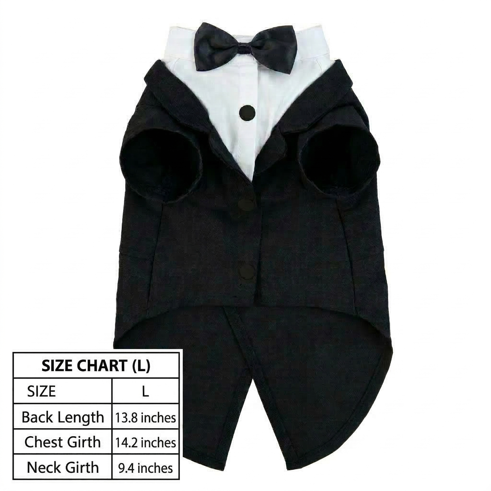 Cat Tuxedo Outfit – Formal Pet Suit with Bow Tie for Weddings & Parties | Traverseon