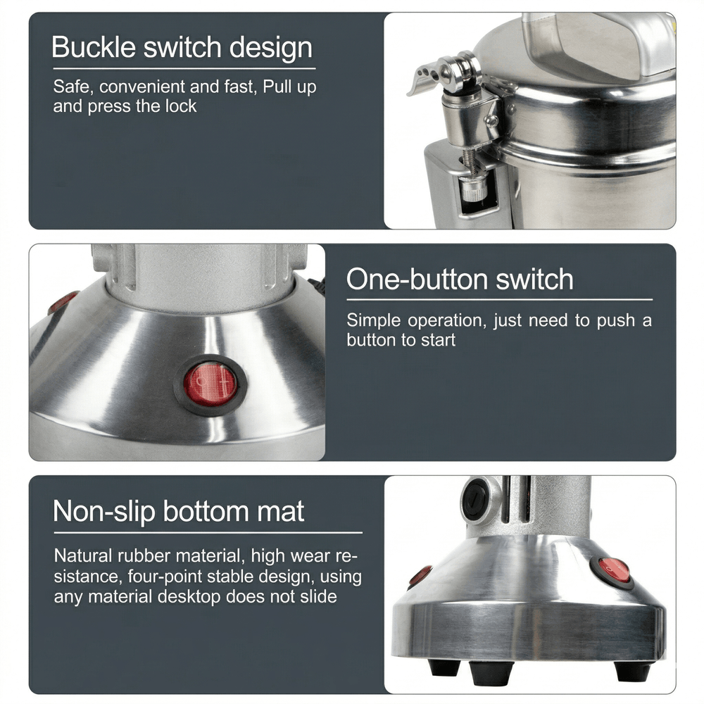 350g Electric Kitchen Grinder – High-Speed Spice & Grain Mill | Traverseon