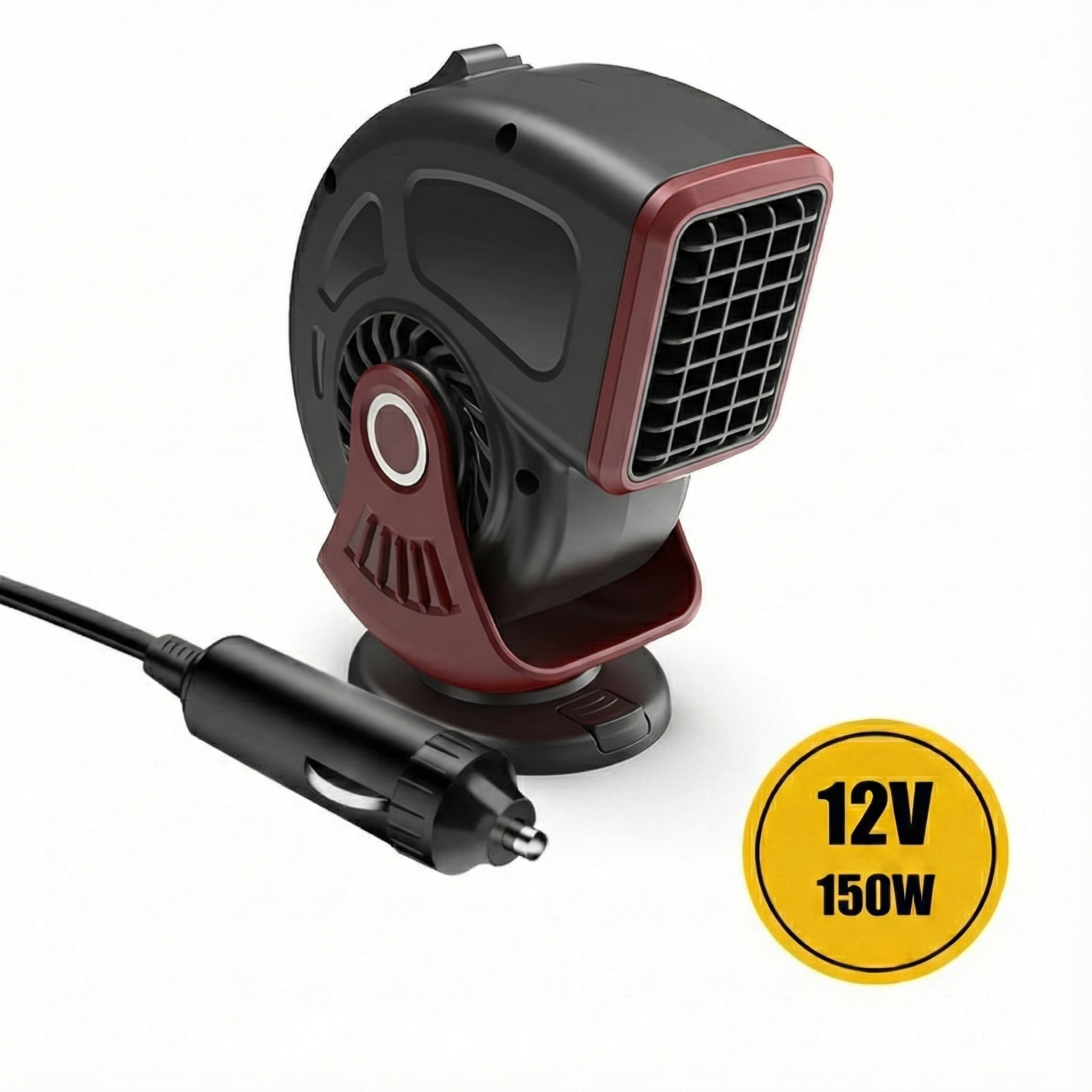 12V Car Heater & Defroster – 80°C Rapid Heat, Dual-Mode, 360° Adjustable | Traverseon