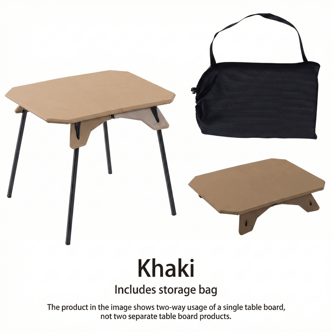 Portable Camping Table – 10/40 cm Dual-Height Small Folding Table | Traverseon