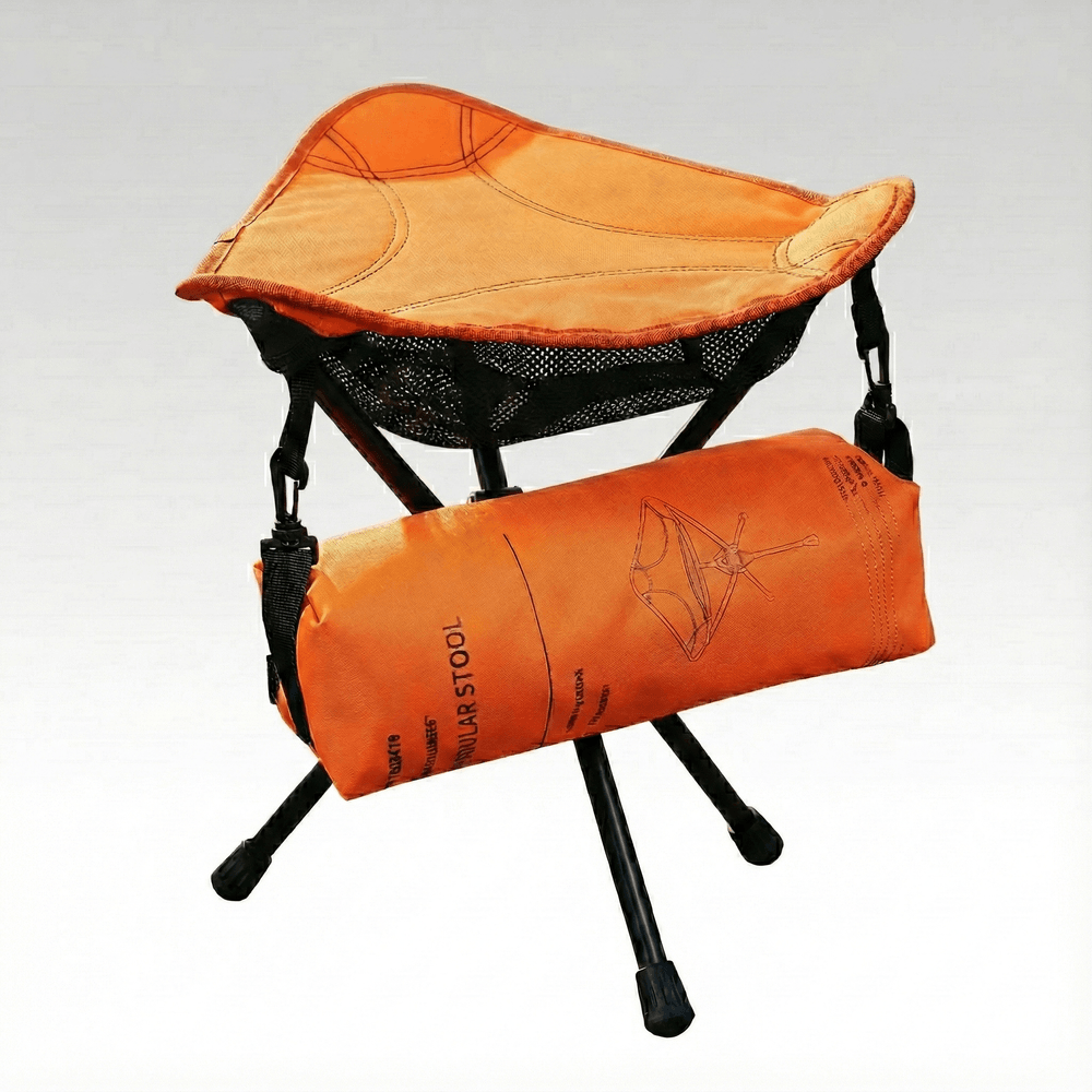 360° Swivel Hunting Stool – Portable Folding Camping Stool | Traverseon