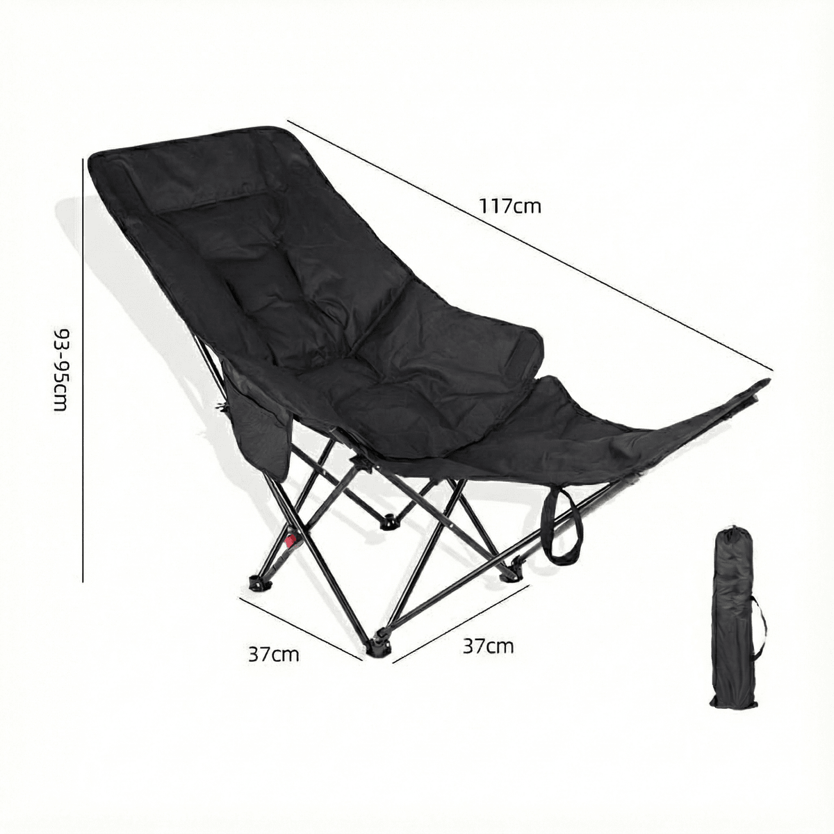 265 lb Reclining Moon Chair — 4-Level Adjustable, Extra-Wide Seat, Multi-Scene Outdoor Use | Traverseon