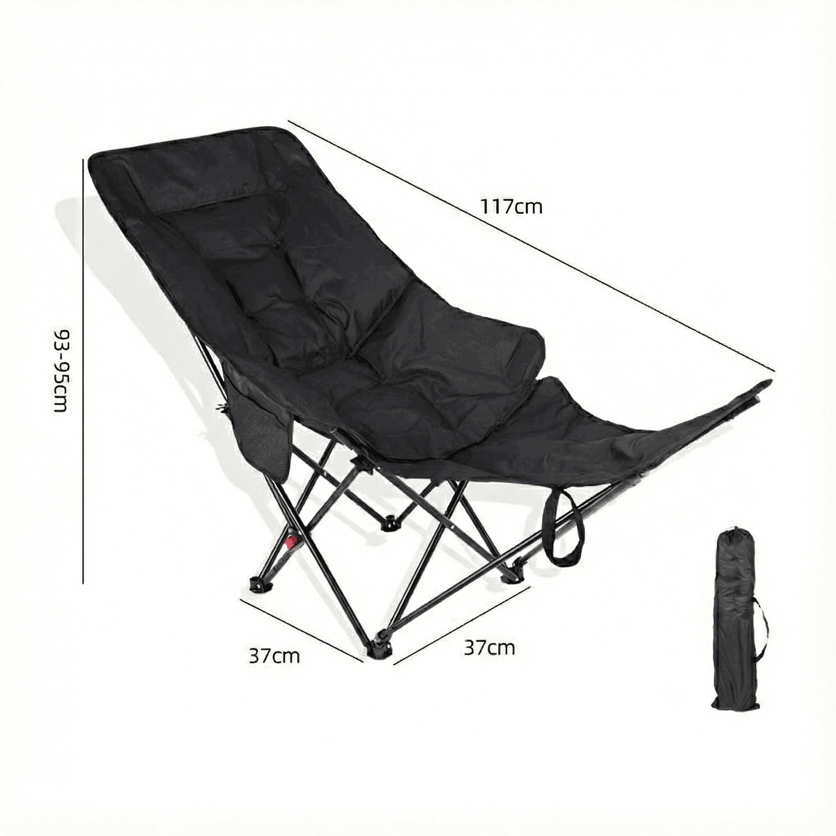 265 lb Reclining Moon Chair — 4-Level Adjustable, Extra-Wide Seat, Multi-Scene Outdoor Use | Traverseon