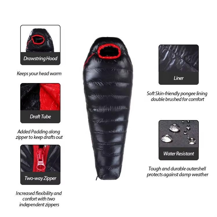 Down Mummy Sleeping Bag for Adults – 9°F–45°F Temperature Options | Traverseon