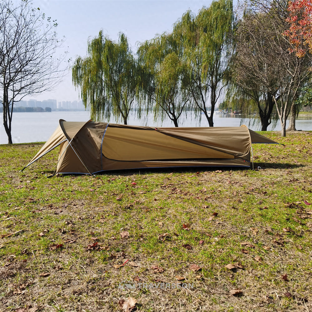 1 Person Backpacking Tent – 1 kg Ultralight Waterproof Bivy Tent | Traverseon
