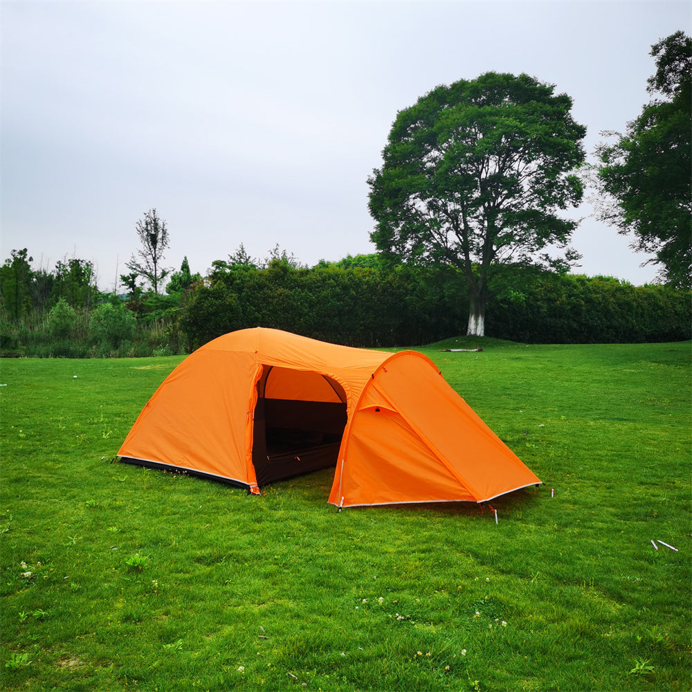 3-Person Double-Layer Camping Tent – Waterproof & Lightweight Family Shelter