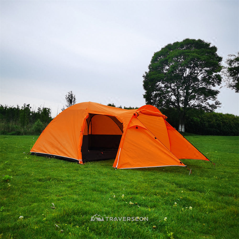 3-Person Camping Tent – Waterproof Lightweight Easy-Setup Canopy | Traverseon