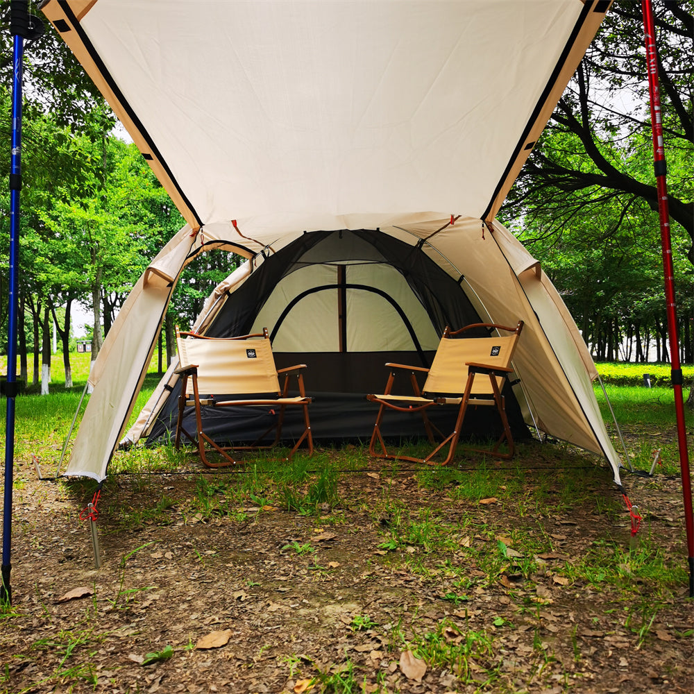 3-Person Double-Layer Camping Tent – Waterproof & Lightweight Family Shelter