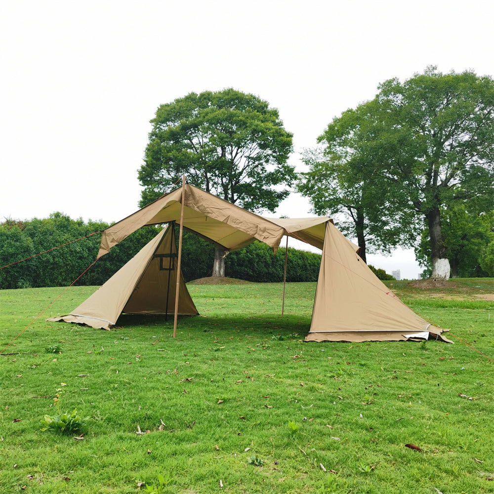 4-Season Windproof Tent with Stove Jack for Camping & Outdoor Living