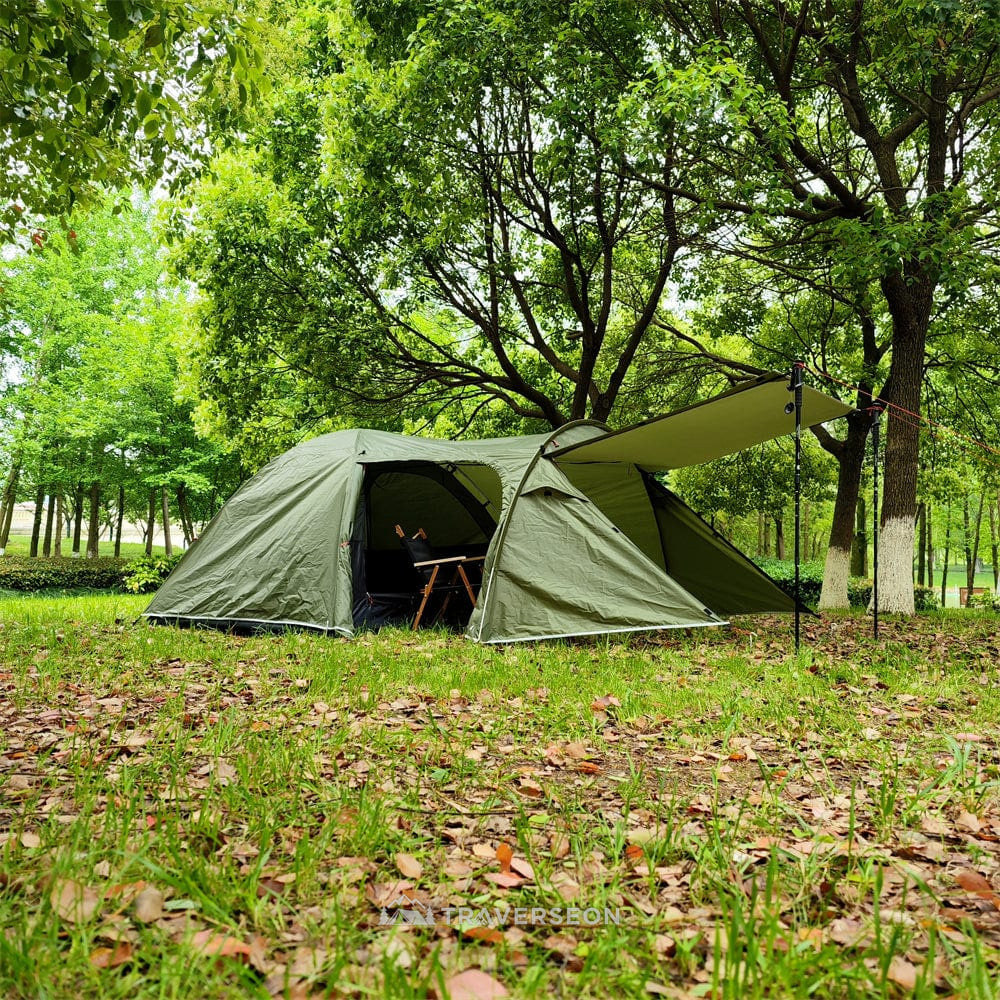 3-Person Camping Tent – Waterproof Lightweight Easy-Setup Canopy | Traverseon