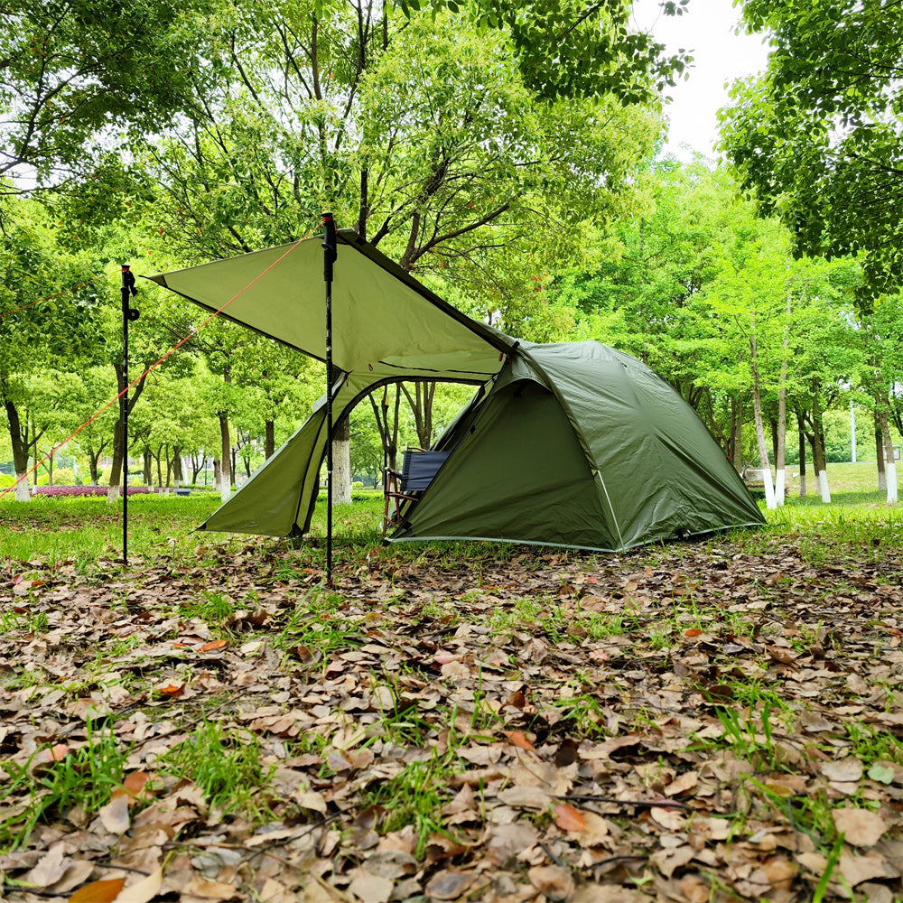 3-Person Double-Layer Camping Tent – Waterproof & Lightweight Family Shelter