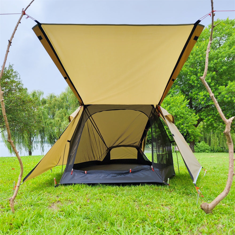 TrailDuo 2P Tunnel Tent – 4.3 lb Ultralight Double-Layer Shelter for Hiking & Backpacking | Traverseon