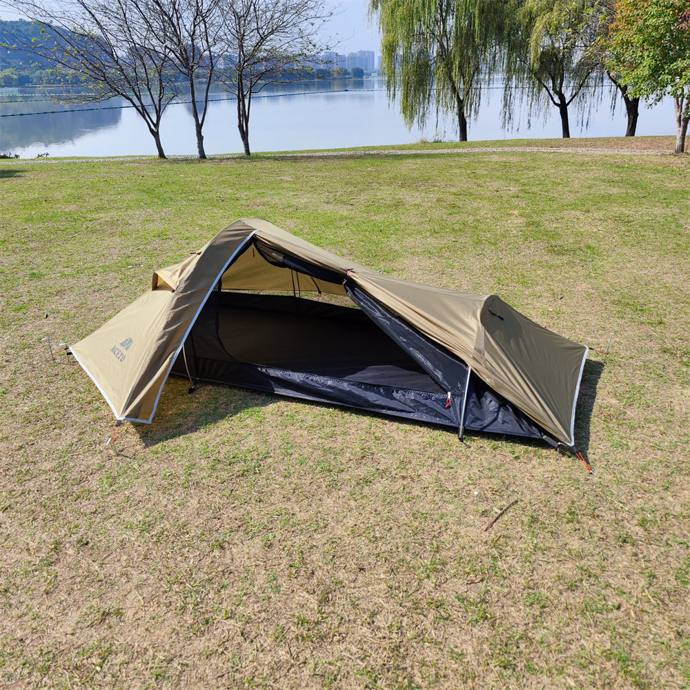 Ultralight 1P Backpacking Tent β Stealth Design, 4-Season Universal, Wind and Rainproof
