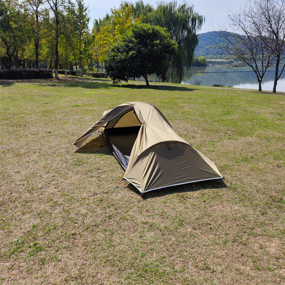 Ultralight 1P Backpacking Tent — 1.35 kg, Stealth Design, 4-Season Universal, Wind and Rainproof