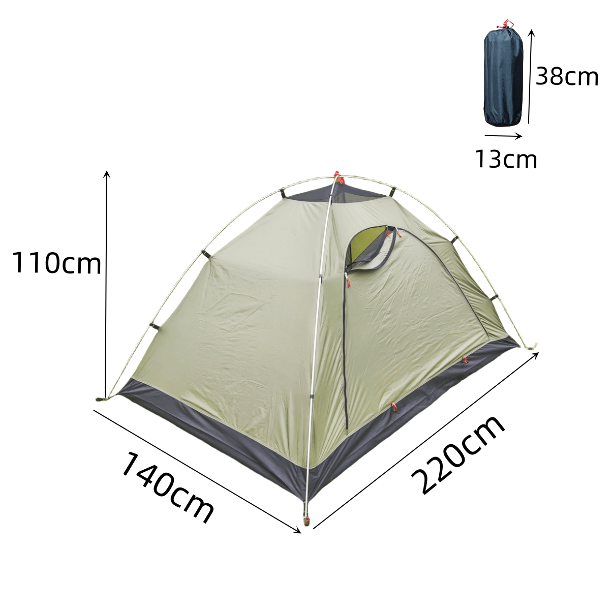 2 Person Backpacking Tent – 3.3 lb Ultralight Freestanding Shelter | Traverseon
