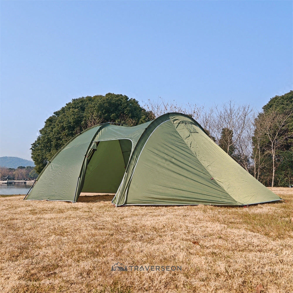 6-Person 4-Season Hot Tent with Awning | Traverseon