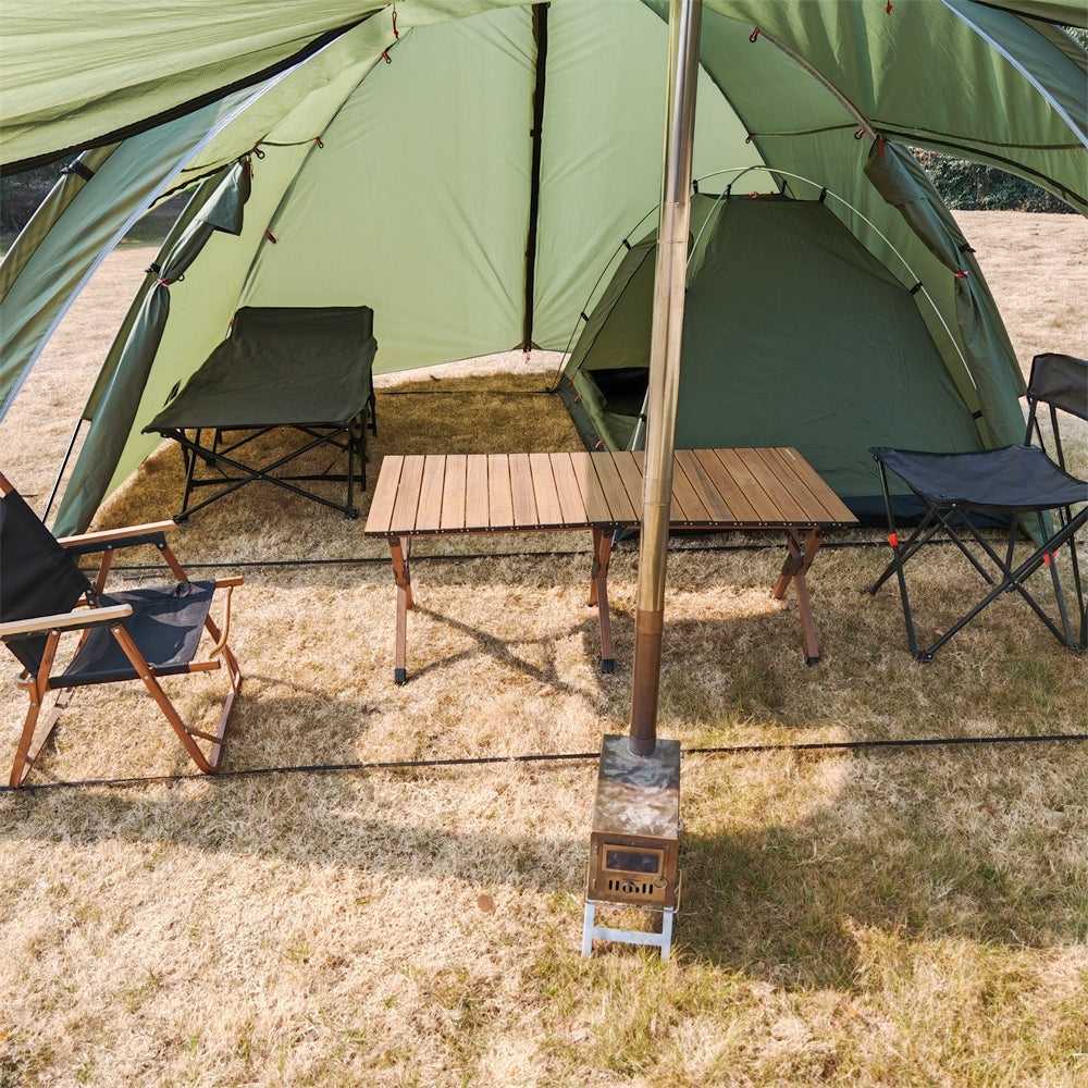 6-Person 4-Season Hot Tent with Awning | Traverseon