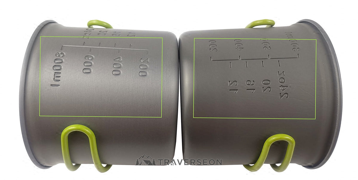 1–2 Person Camping Cookware Set – 5-Piece Backpacking Mess Kit | Traverseon