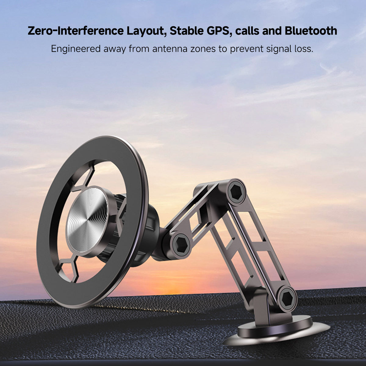 Fold-Away N52 Magnetic Car Mount – Secure Hold for Rough Roads | Traverseon