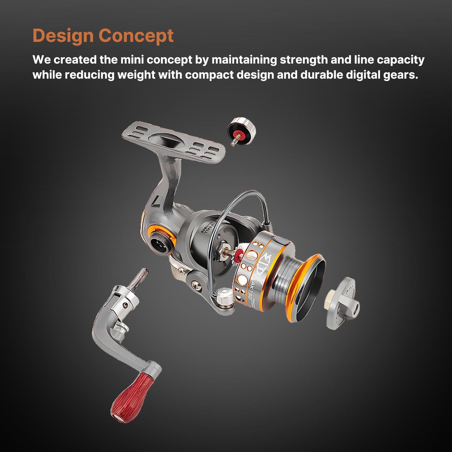 High-Precision Compact Spinning Mini Reel