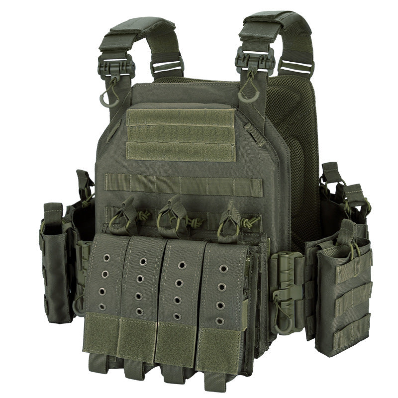 Tactical Vest MOLLE Carrier – 1000D Nylon Adjustable Military Gear Vest 38×31cm | Traverseon