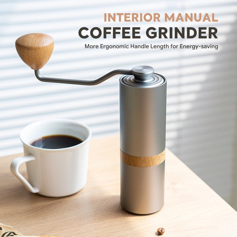 Traverseon Dual-Bearing Precision Portable Coffee Grinder