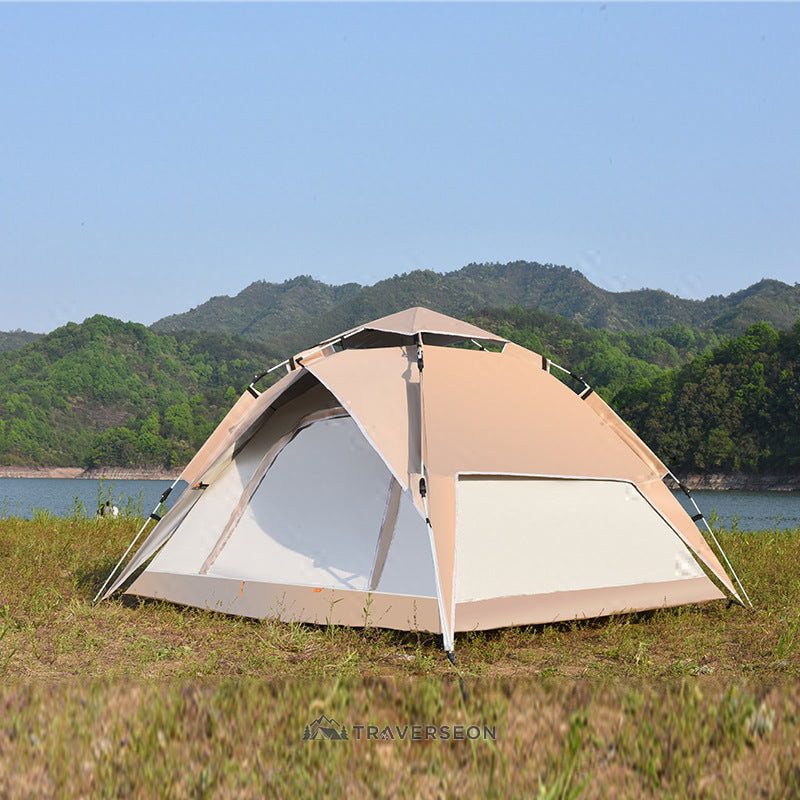 2 Person Instant Pop Up Camping Tent – 3s Setup, Double Layer | Traverseon