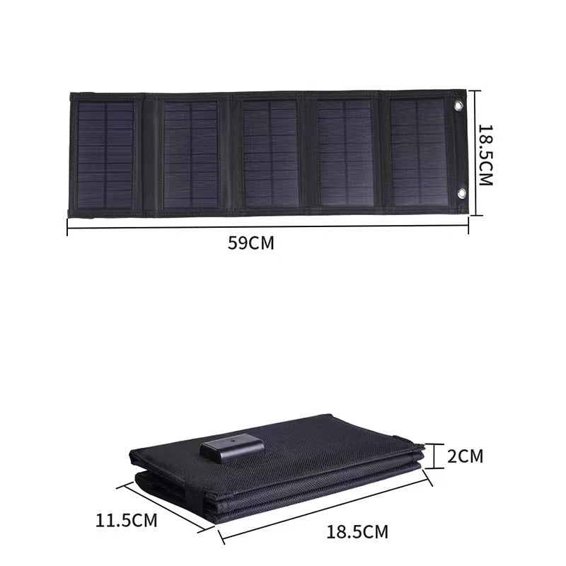 20W Foldable Solar Panel – Portable USB Charger for Camping | Traverseon