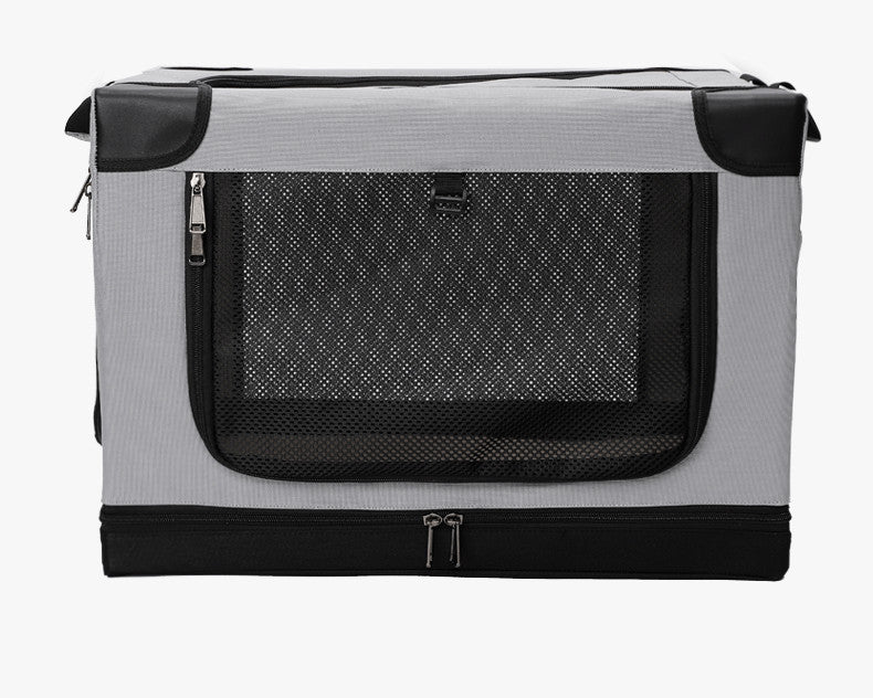 Foldable Soft Dog Crate – Portable Travel Pet Carrier with Mesh Ventilation & Waterproof Oxford Fabric | Traverseon
