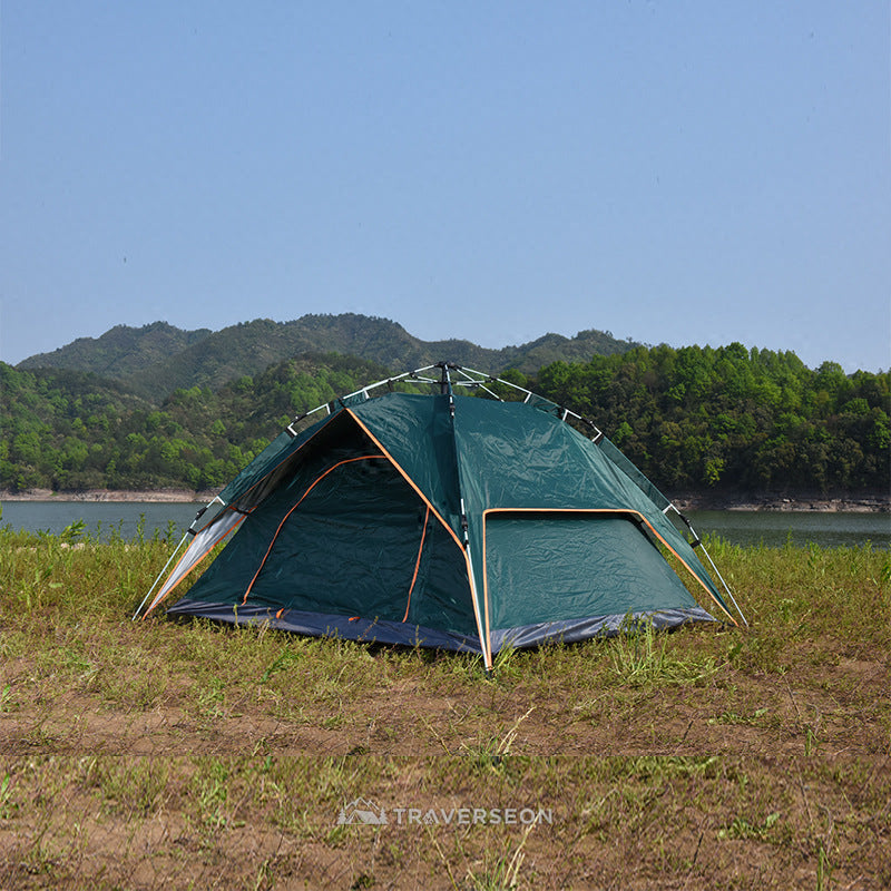 2 Person Instant Pop Up Camping Tent – 3s Setup, Double Layer | Traverseon