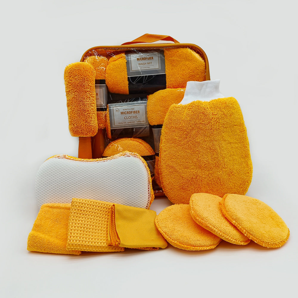 9-Piece Microfiber Car Cleaning Kit – Scratch-Free Car Detailing | Traverseon