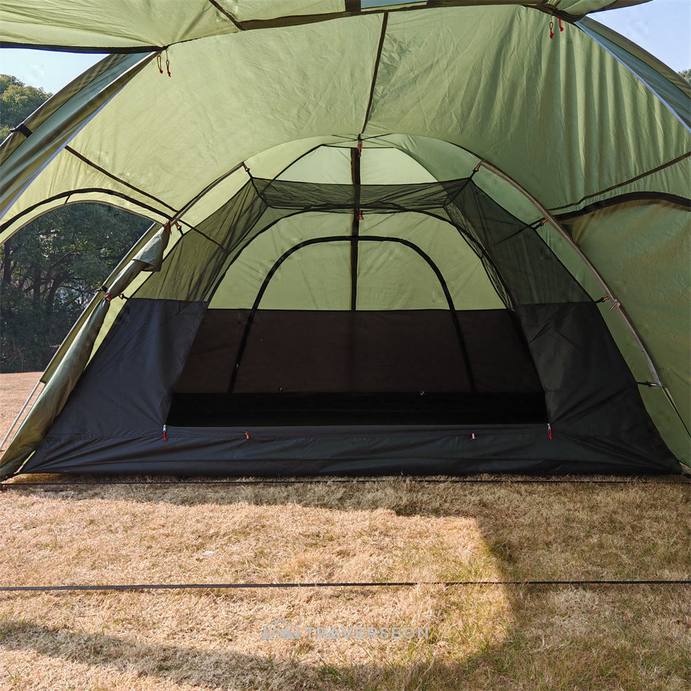 6-Person 4-Season Hot Tent with Awning | Traverseon
