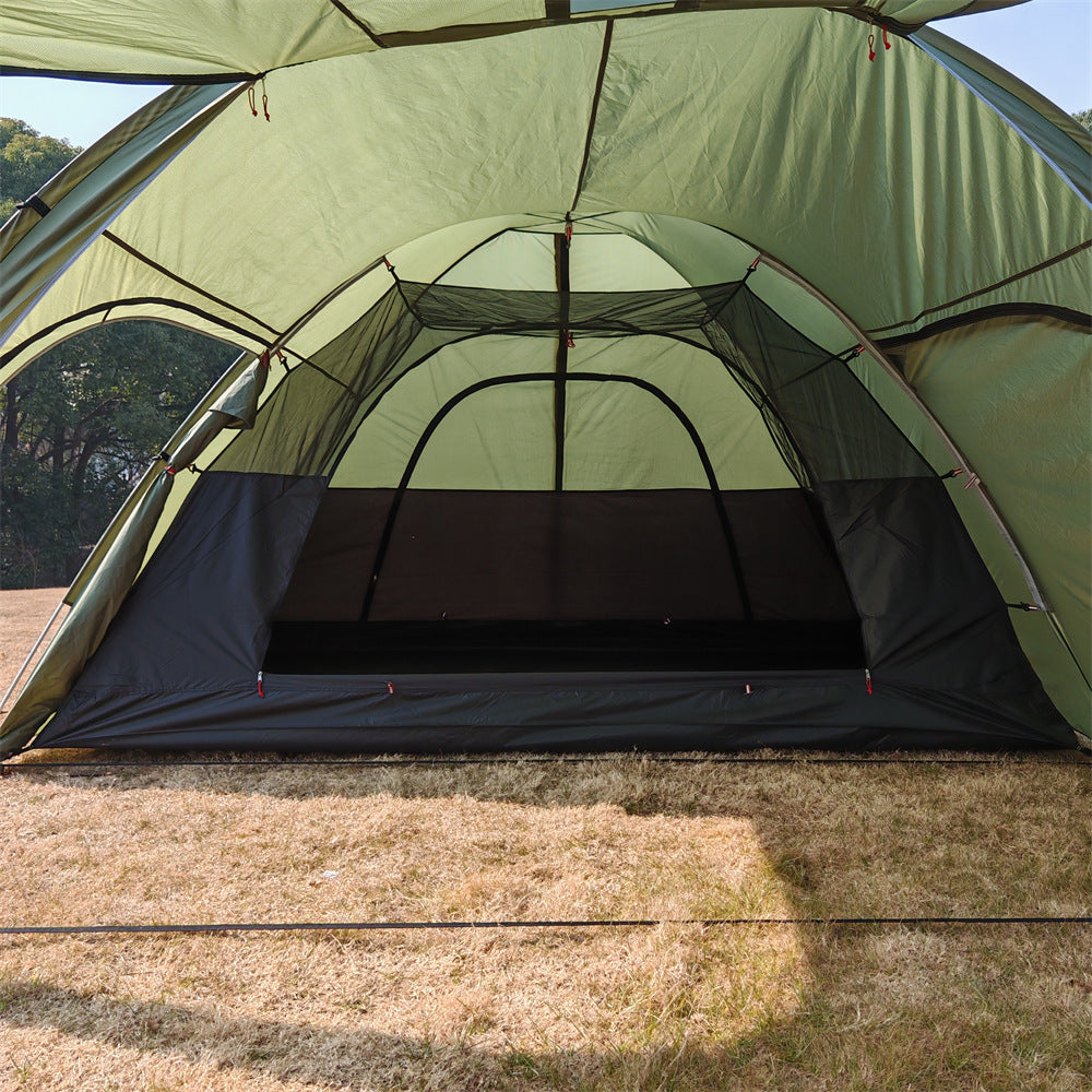 Frontier Tunnel Tent 6P — All-Season Family Shelter with Awning Extension