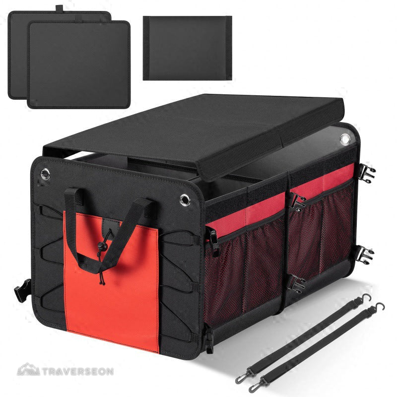 60L Car Trunk Organizer – Collapsible Waterproof Storage for SUVs | Traverseon