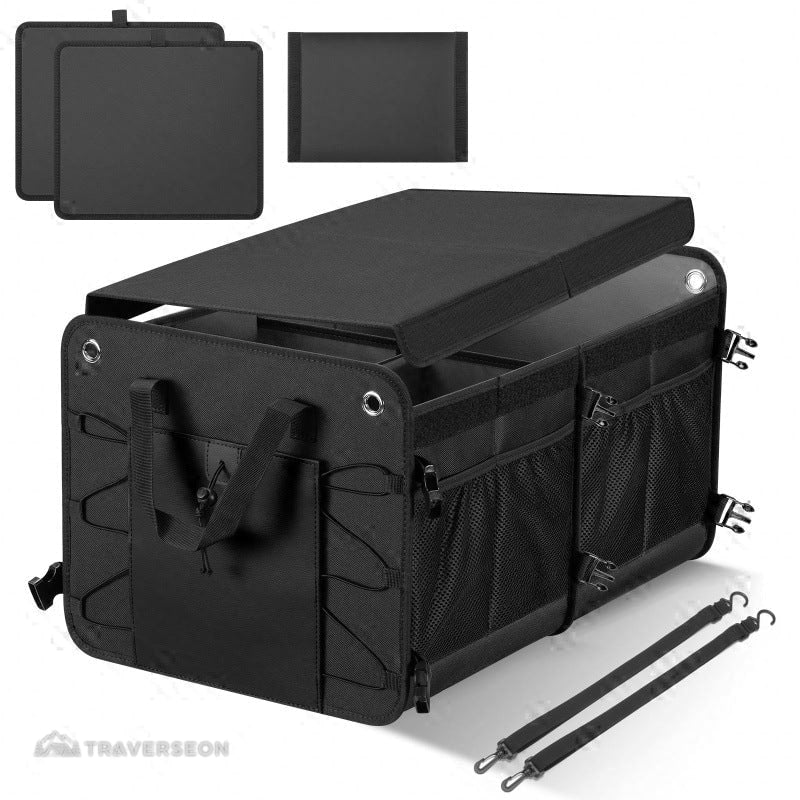 60L Car Trunk Organizer – Collapsible Waterproof Storage for SUVs | Traverseon