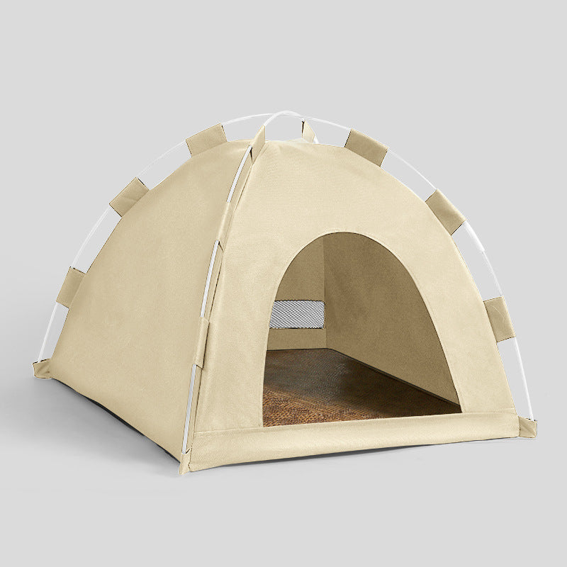 Cooling Pet Tent – 4 Sizes Washable Cat Bed w/ Mesh Cooling Mat Indoor Outdoor | Traverseon