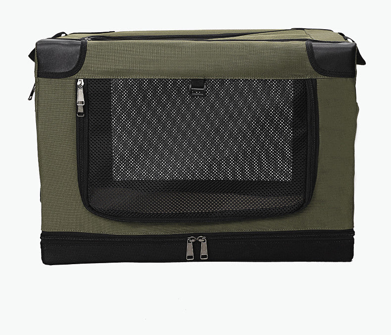 Foldable Soft Dog Crate – Portable Travel Pet Carrier with Mesh Ventilation & Waterproof Oxford Fabric | Traverseon