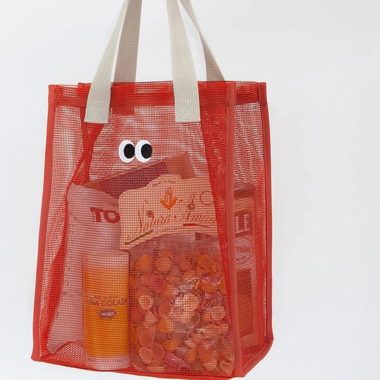 Traverseon Cute Eyes Mesh Tote