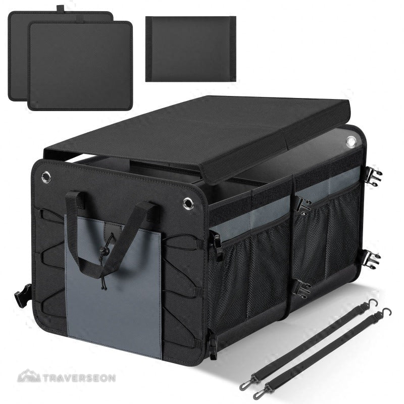 60L Car Trunk Organizer – Collapsible Waterproof Storage for SUVs | Traverseon