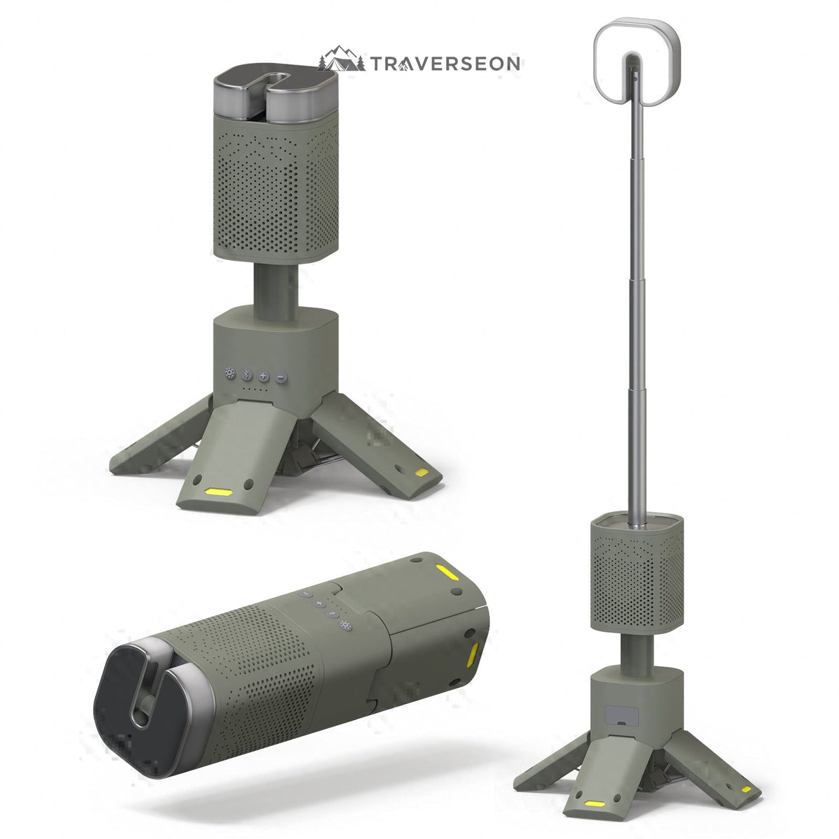 14000mAh Rechargeable Telescopic Camping Lantern with Bluetooth Speaker | Traverseon