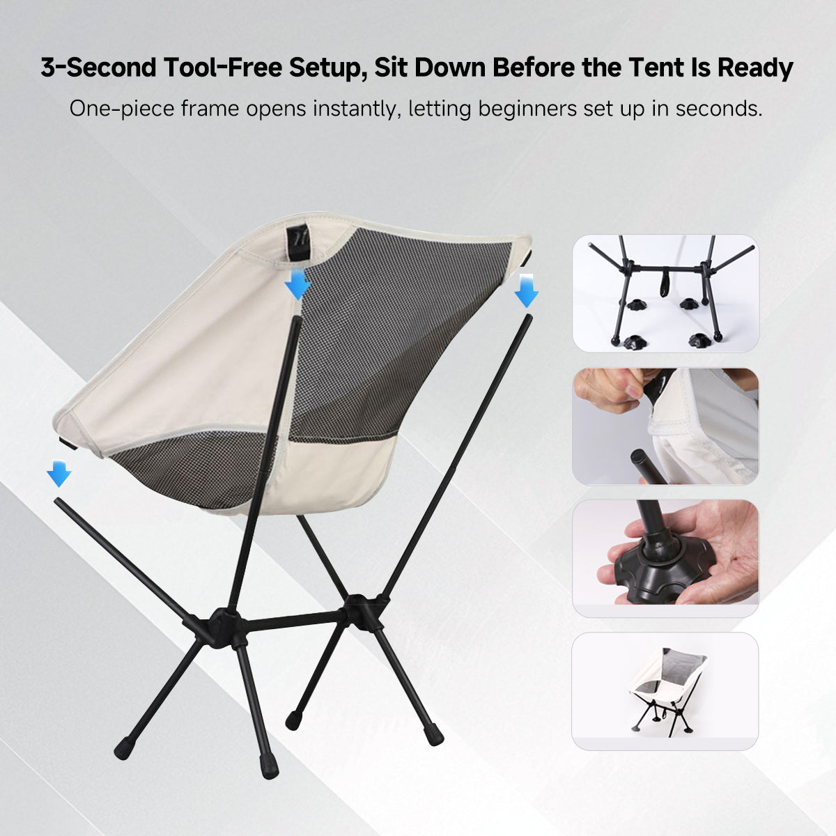 Folding Camping Chair – All-Day Comfort, Ultralight Outdoor Chair | Traverseon