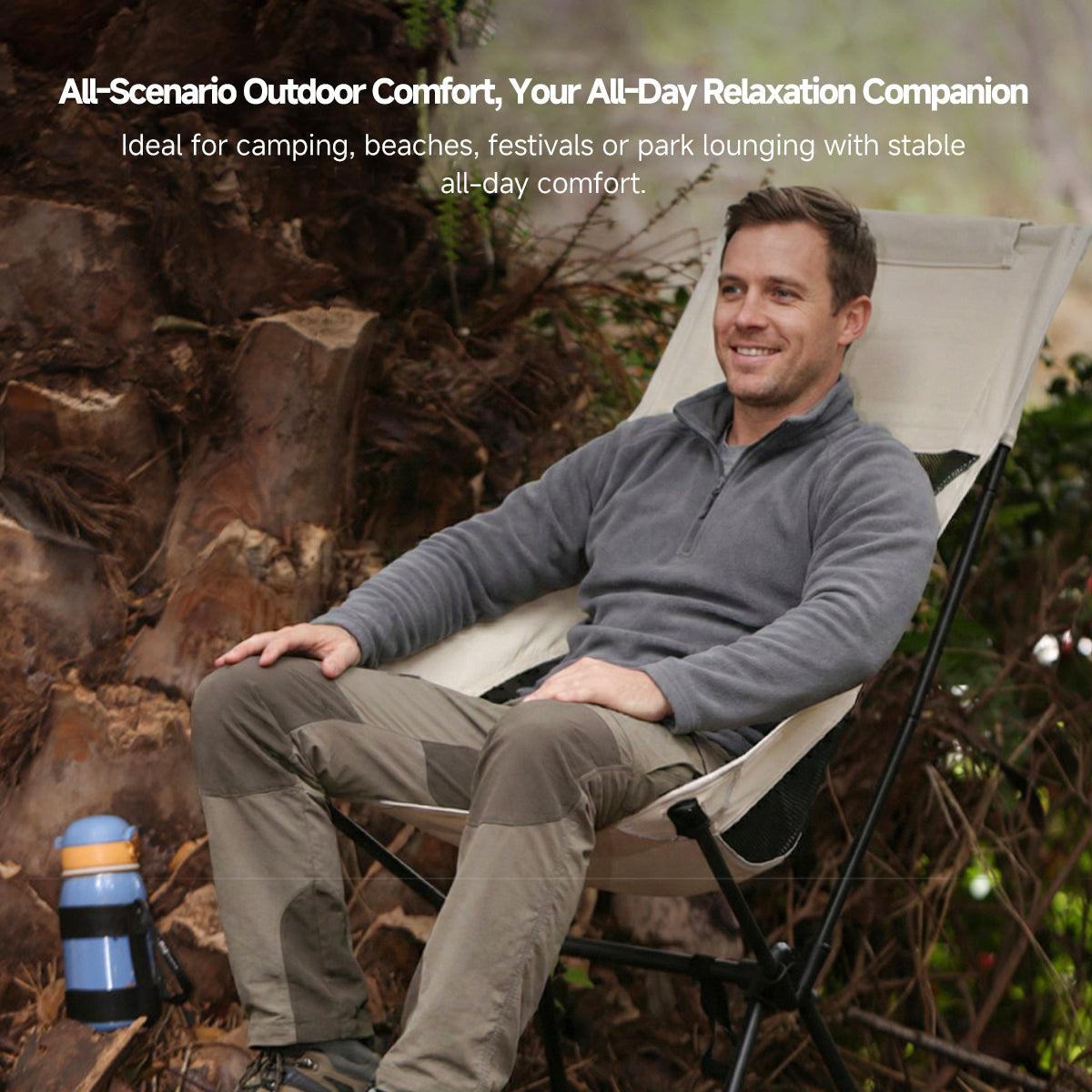 Folding Camping Chair – All-Day Comfort, Ultralight Outdoor Chair | Traverseon