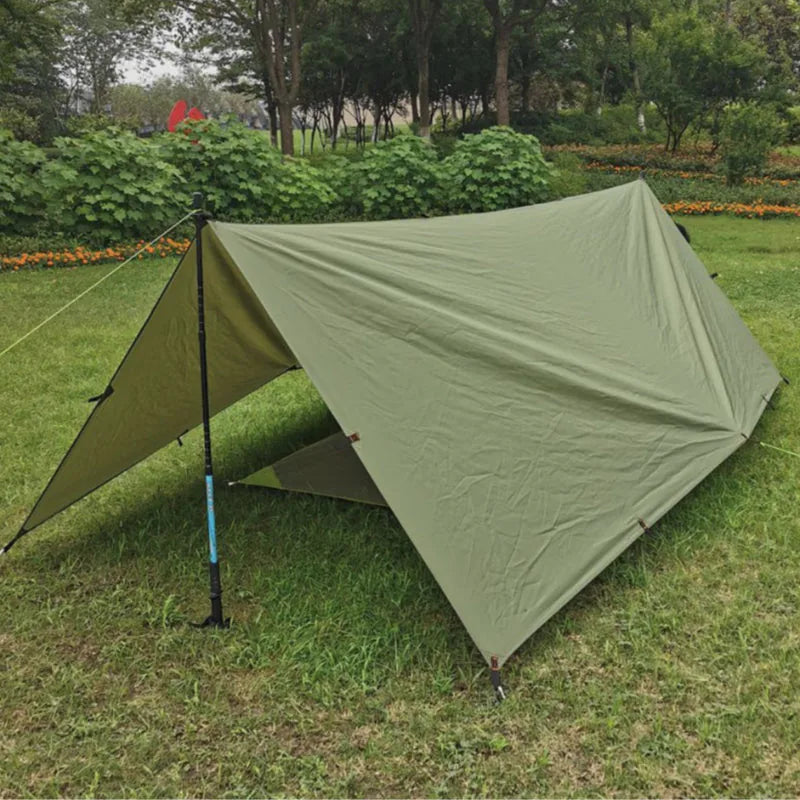 Traverseon 4×3m Camping Tarp, PU3000 Waterproof Ripstop Shelter with 18 Reinforced Anchor Points