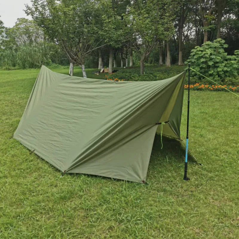 Traverseon 4×3m Camping Tarp, PU3000 Waterproof Ripstop Shelter with 18 Reinforced Anchor Points