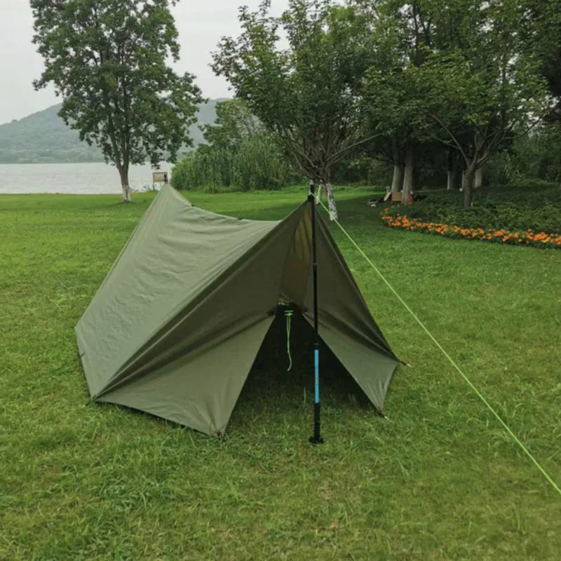 Traverseon 4×3m Camping Tarp, PU3000 Waterproof Ripstop Shelter with 18 Reinforced Anchor Points
