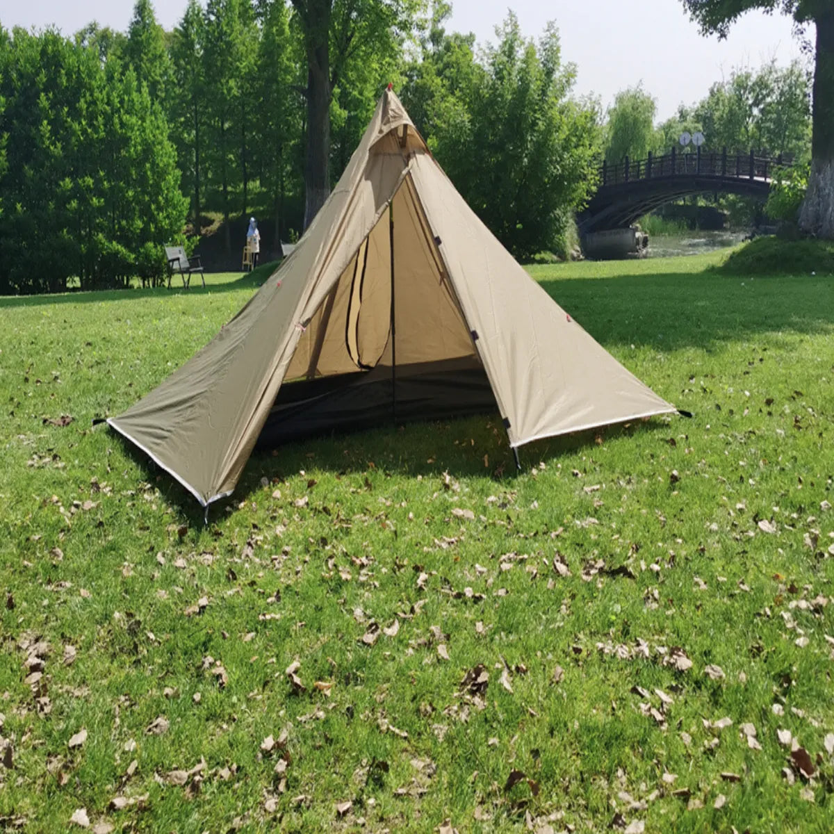 Ultralight Pyramid Tent β 1-2P Trekking Pole Setup|Traverseon