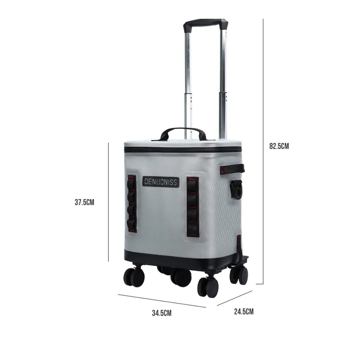 Traverseon ChillCore™ Rolling Cooler Box With Detachable Trolley