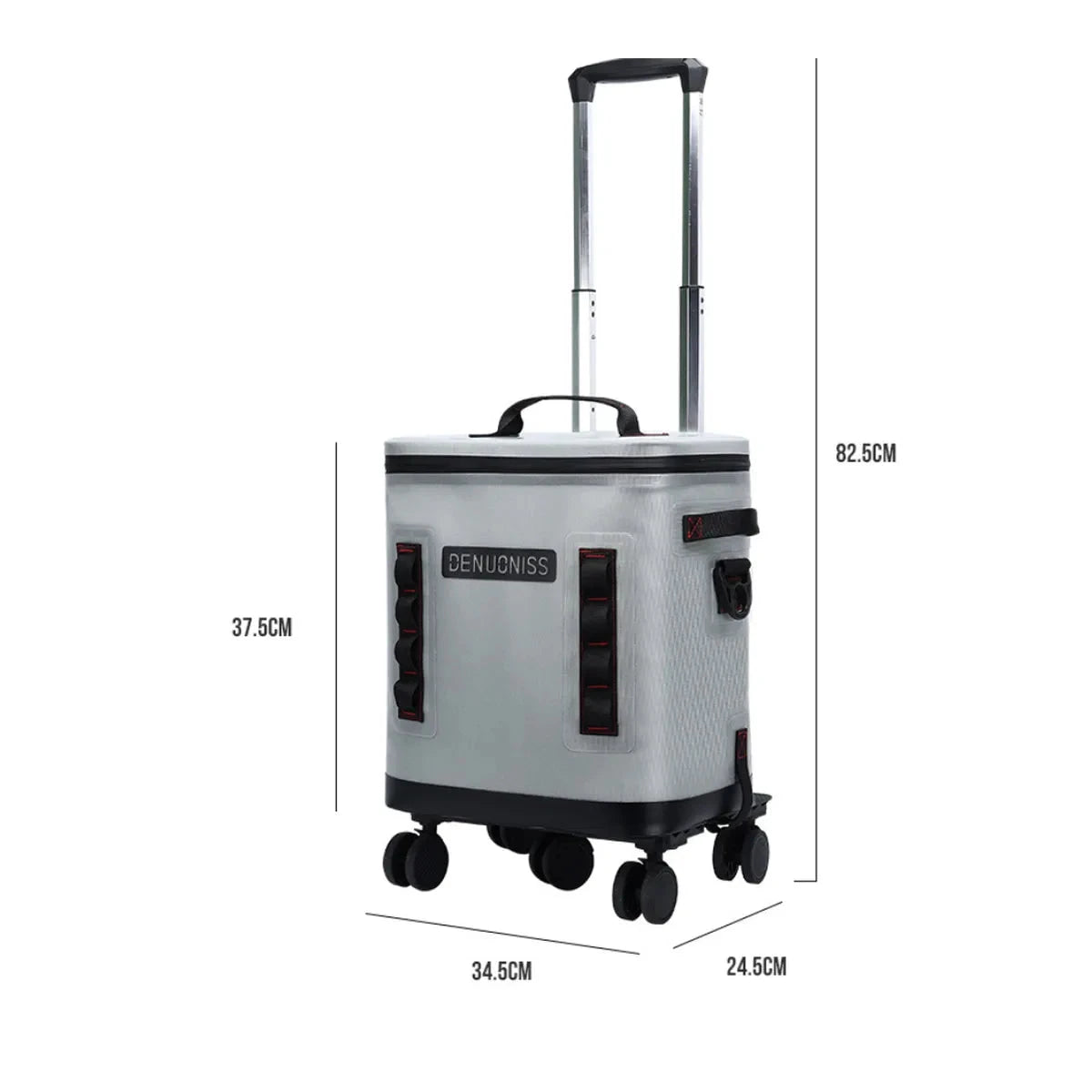 32L Rolling Soft Cooler – 72H Cold, Leakproof & Detachable Trolley | Traverseon